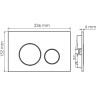 Система инсталляции для унитазов WASSERKRAFT GLAN 66TLT.010.ME.WH.PB02